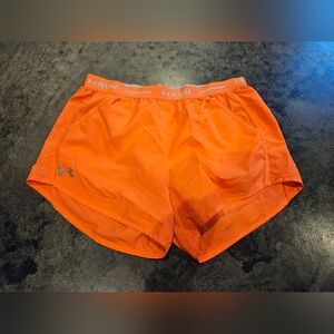 Under Armour Women's Bright Orange Athletic Shorts